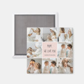 Collage Foto Mama Wir Liebe Sie beste Mutter Gesch Magnet (Vorderseite/Rückseite)