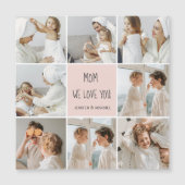 Collage Foto Mama Wir Liebe Sie beste Mutter Gesch Magnetkarte (Vorderseite)