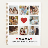 Collage Foto Mama Wir Liebe Sie beste Mutter Gesch Planer (Vorderseite)