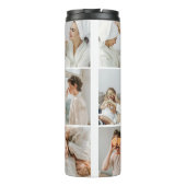 Collage Foto Mama Wir Liebe Sie beste Mutter Gesch Thermosbecher (Rückseite)