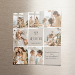 Collage Foto Mama Wir Liebe Sie | Personalisiert Magnet<br><div class="desc">Feiern Sie Mama mit diesem süßen und sentimentalen Collage Foto "We Liebe You Mama" Magneten. Passen Sie es mit Ihren Lieblings-Fotos an und kreieren Sie einen Sake, den sie jeden Tag auf dem Kühlschrank, Spind oder Büroboard sieht. Perfekt als kleines, aber bedeutungsvolles Muttertagsgeschenk, Geburtstagsüberraschung oder kleine Geschenk, bringt dieser personalisierte...</div>