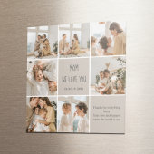 Collage Foto Mama Wir Liebe Sie | Personalisiert Magnet