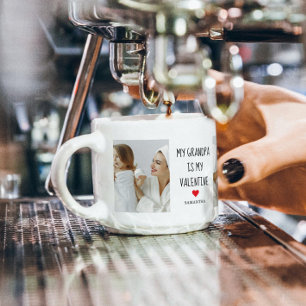 Collage Foto   Mein Opa ist mein Valentingeschenk Espressotasse