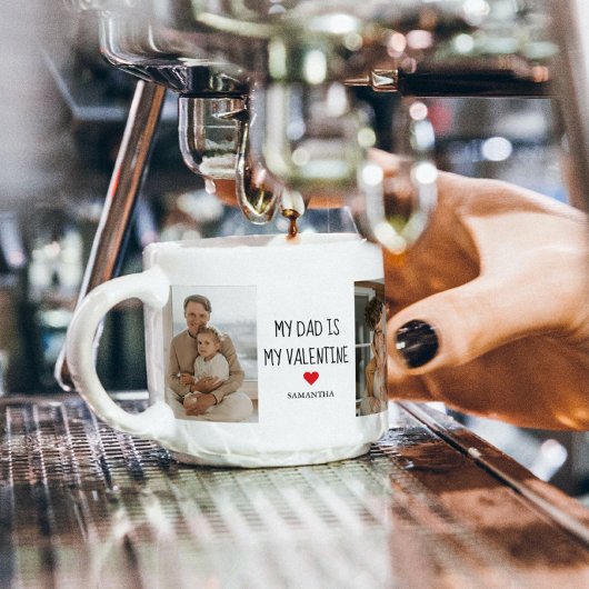 Collage Foto | Mein Vater ist mein Valentingeschen Espressotasse