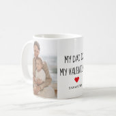 Collage Foto | Mein Vater ist mein Valentingeschen Kaffeetasse (Vorderseite Links)