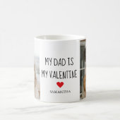 Collage Foto | Mein Vater ist mein Valentingeschen Kaffeetasse (Mittel)