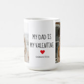Collage Foto | Mein Vater ist mein Valentingeschen Kaffeetasse (Mittel)