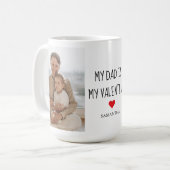 Collage Foto | Mein Vater ist mein Valentingeschen Kaffeetasse (Vorderseite Links)