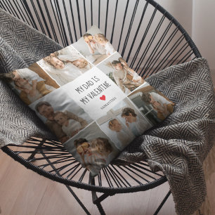 Collage Foto Mein Vater ist mein Valentingeschen Kissen