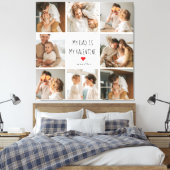 Collage Foto | Mein Vater ist mein Valentingeschen Leinwanddruck (Insitu (Schlafzimmer))