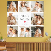 Collage Foto | Mein Vater ist mein Valentingeschen Leinwanddruck (Insitu (Wohnzimmer))