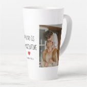 Collage Foto | Mein Vater ist mein Valentingeschen Milchtasse (Rechte Ecke)