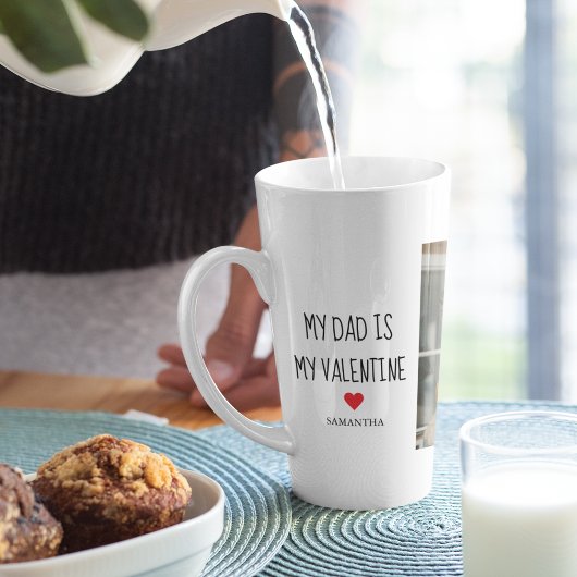 Collage Foto | Mein Vater ist mein Valentingeschen Milchtasse