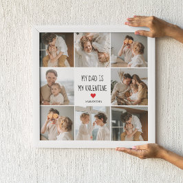 Collage Foto | Mein Vater ist mein Valentingeschen Poster