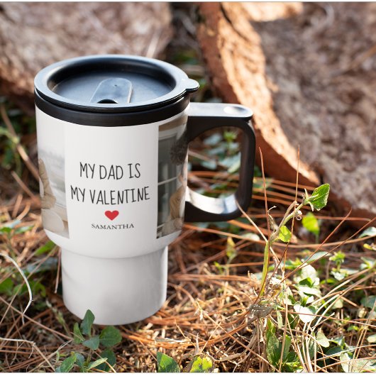 Collage Foto | Mein Vater ist mein Valentingeschen Reisebecher