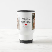 Collage Foto | Mein Vater ist mein Valentingeschen Reisebecher (Mittel)