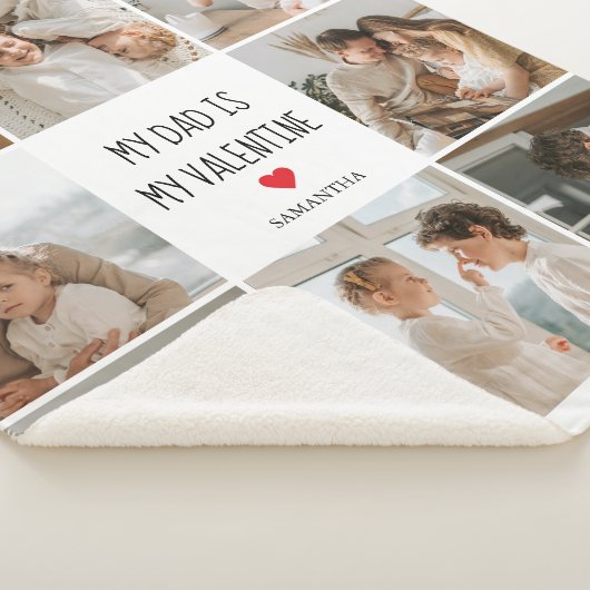 Collage Foto | Mein Vater ist mein Valentingeschen Sherpadecke (3/4)