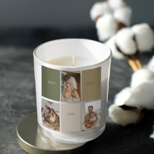 Collage Foto Modernes Bestes Vater je Geschenk Quadratischer Aufkleber