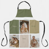 Collage Foto Modernes Bestes Vater je Geschenk Schürze (Vorderseite)
