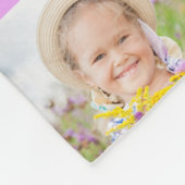 Collage Foto Muster der Fußball-Familie Lila Lilac Fleecedecke (Ecke)