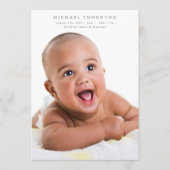 Collage Foto online editierbar geburt Ankündigung (Vorderseite)