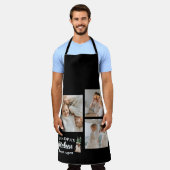 Collage Foto & Opa Küche ist immer geöffnet Schürze (Getragen)