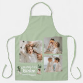 Collage Foto & Opa Küche ist immer geöffnet Schürze (Vorderseite)