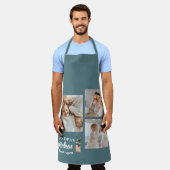 Collage Foto & Opa Küche ist immer geöffnet Schürze (Getragen)