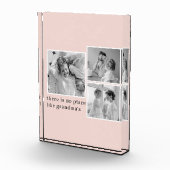 Collage Foto Pastell Pink Bestes Grandma Geschenk (Rechts)