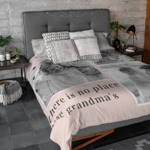 Collage Foto Pastell Pink Bestes Grandma Geschenk Fleecedecke