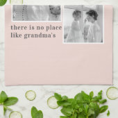 Collage Foto Pastell Pink Bestes Grandma Geschenk Geschirrtuch (Gefaltet)
