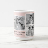 Collage Foto Pastell Pink Bestes Grandma Geschenk Kaffeetasse (Mittel)