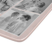 Collage Foto Pastell Pink Bestes Grandma Geschenk Schneidebrett (Ecke)