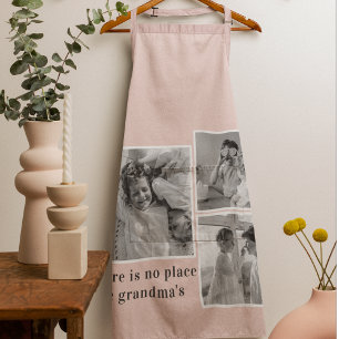 Collage Foto Pastell Pink Bestes Grandma Geschenk Schürze