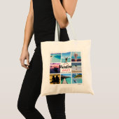 Collage Foto Personalisiert Tote Bag Tragetasche (Vorderseite (Produkt))