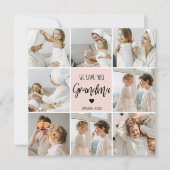 Collage Foto Pink Wir Liebe Sie Oma Bestes Geschen (Vorderseite)