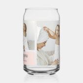 Collage Foto Pink Wir Liebe Sie Oma Bestes Geschen Dosenglas (Rückseite)