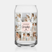 Collage Foto Pink Wir Liebe Sie Oma Bestes Geschen Dosenglas (Vorderseite)