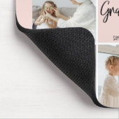 Collage Foto Pink Wir Liebe Sie Oma Bestes Geschen Mousepad (Ecke)