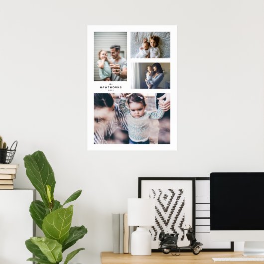 Collage Foto Print Poster (Heimbüro)