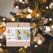 Collage Foto und farbenfroh fröhlich | Happy Holid Keramikornament