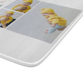 Collage Foto und farbenfroh fröhlich | Happy Holid Schneidebrett (Ecke)