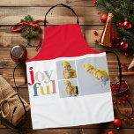 Collage Foto und farbenfrohe Freude | Weihnachtsge Schürze<br><div class="desc">Collage Foto und farbenfrohe Freude | Weihnachtsgeschenk</div>