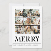Collage Foto und Merry | Happy Holiday (Vorderseite)