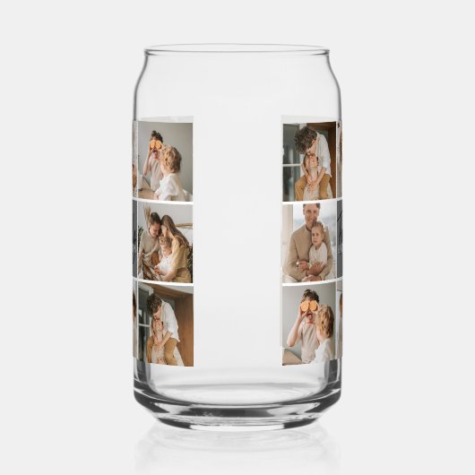 Collage Foto und Personalisierte Graugeschenke Dosenglas (Rechts)