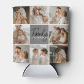 Collage Foto und Personalisierte Graugeschenke Dosenkühler (Vorderseite)