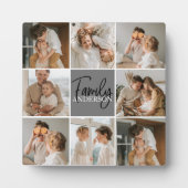 Collage Foto und Personalisierte Graugeschenke Fotoplatte (Vorderseite)