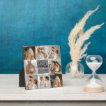 Collage Foto und Personalisierte Graugeschenke Fotoplatte<br><div class="desc">Erstellen Sie eine schöne und personalisierte Familienkollage mit acht Fotos, begleitet von einem personalisierten Familiennamen in Grau. Dieses einmalige und nachdenkliche Geschenk eignet sich hervorragend zum Gedenken an besondere Momente und zum Feiern der Liebe und Bindung innerhalb einer Familie. Die Collage umfasst acht sorgfältig ausgewählte Fotos, die Sie zur Verfügung...</div>