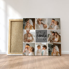 Collage Foto und Personalisierte Graugeschenke Leinwanddruck