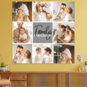 Collage Foto und Personalisierte Graugeschenke Leinwanddruck (Insitu (Wohnzimmer))